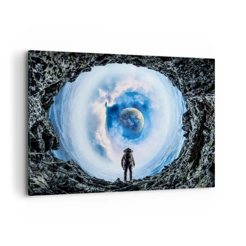 Canvastavla - Bild på duk - Det är inte långt kvar hem - 100x70 cm