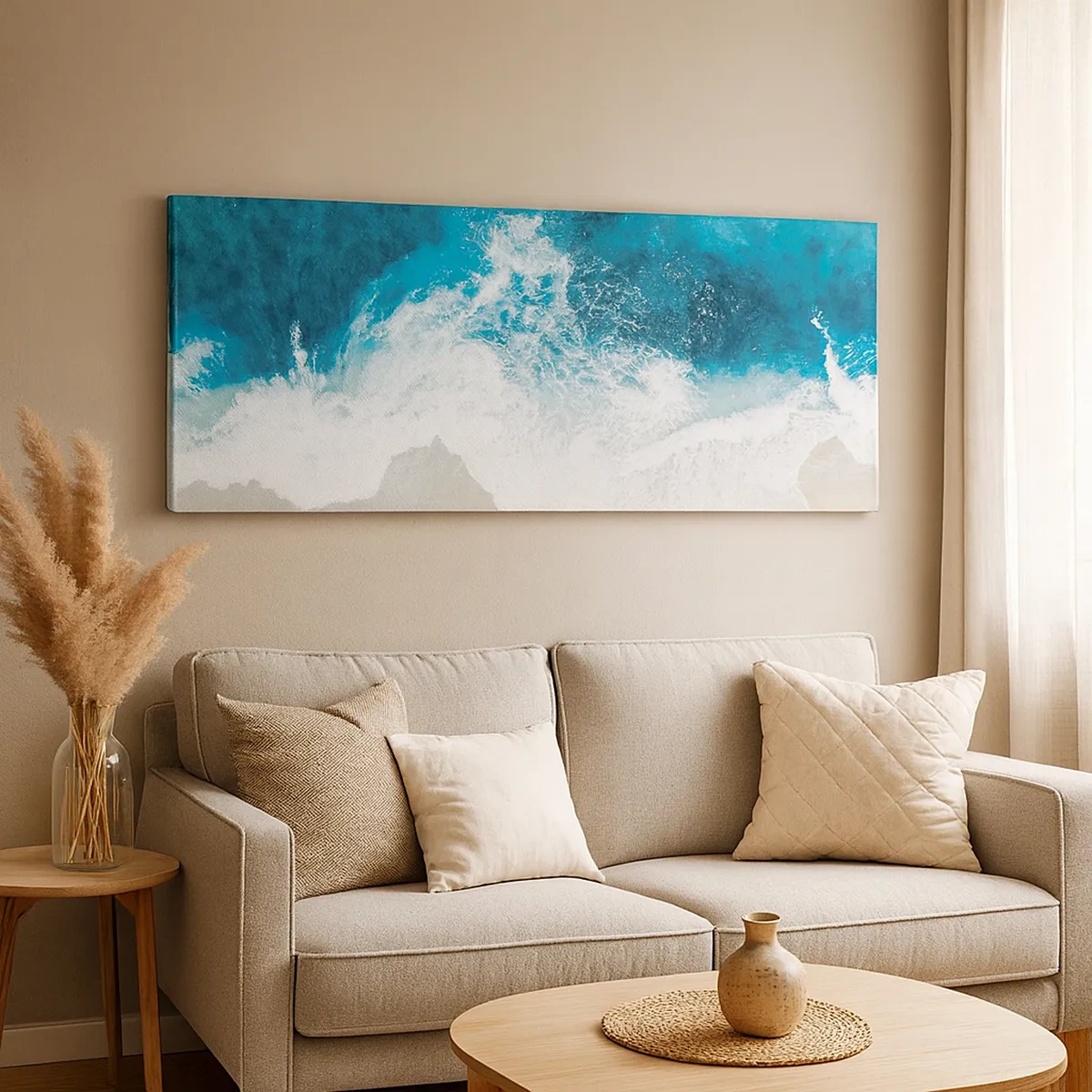 Canvastavla - Bild på duk - Naturlig smekning - 30x30 cm