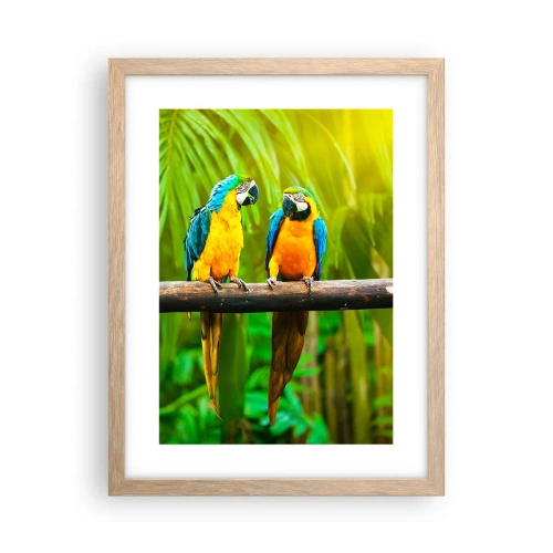 Affisch i ram av ljusek - Har du hört att hon...? - 30x40 cm