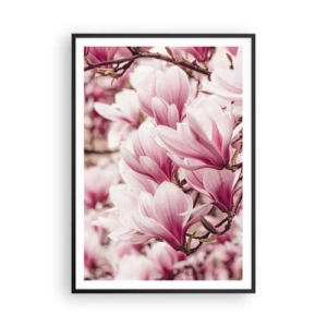 Affisch i svart ram - Våren är rosa - 70x100 cm