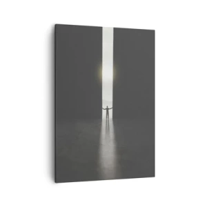 Canvastavla - Bild på duk - Ett steg mot den ljusa framtiden - 50x70 cm