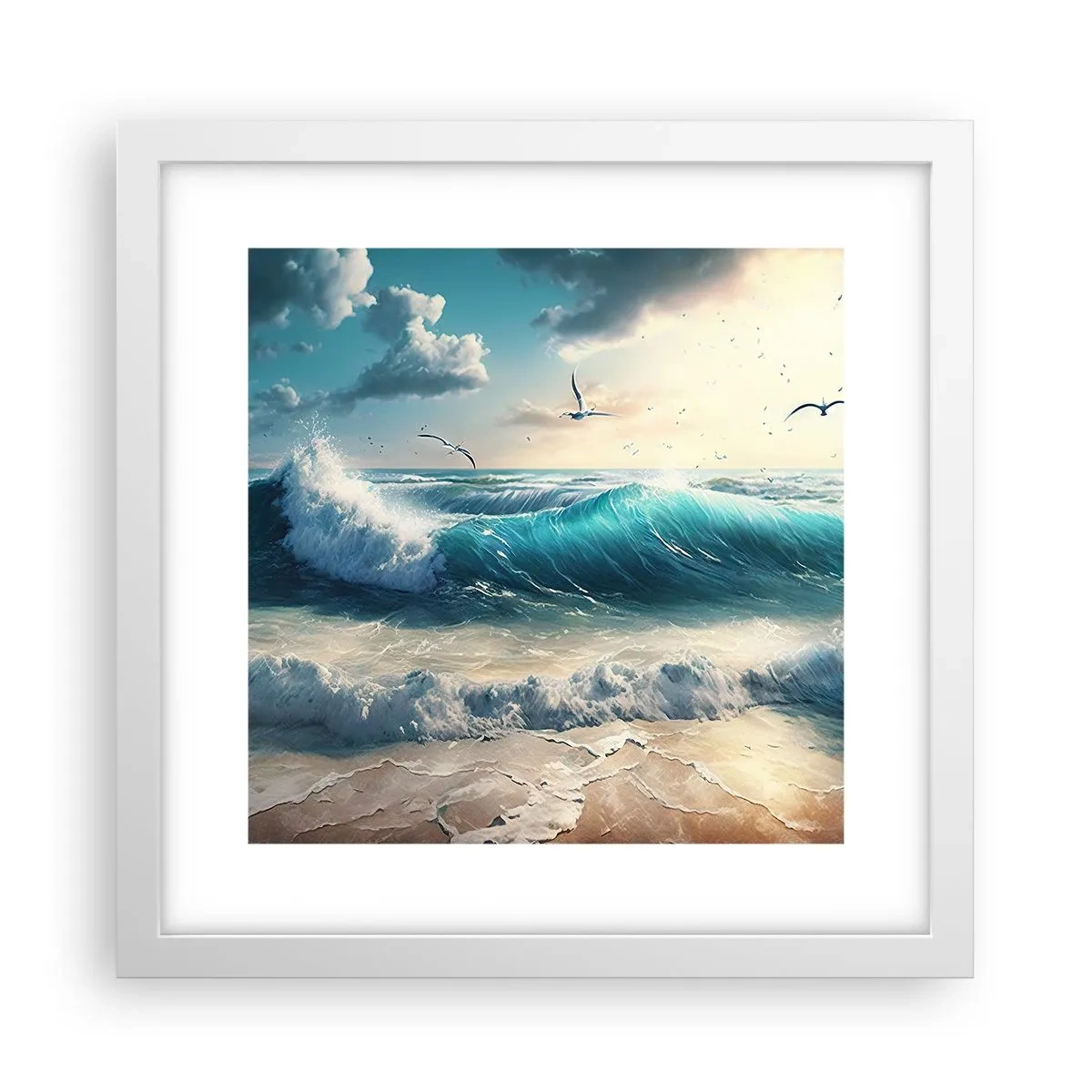 Affisch i vit ram - Ljuder endast för dig - 30x30 cm