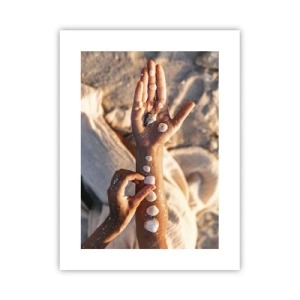 Affisch - Skönhet inom handens räckvidd - 30x40 cm