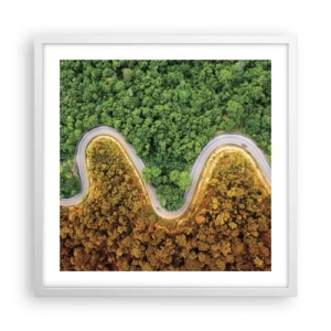 Affisch i vit ram - Gränser och genombrott - 50x50 cm