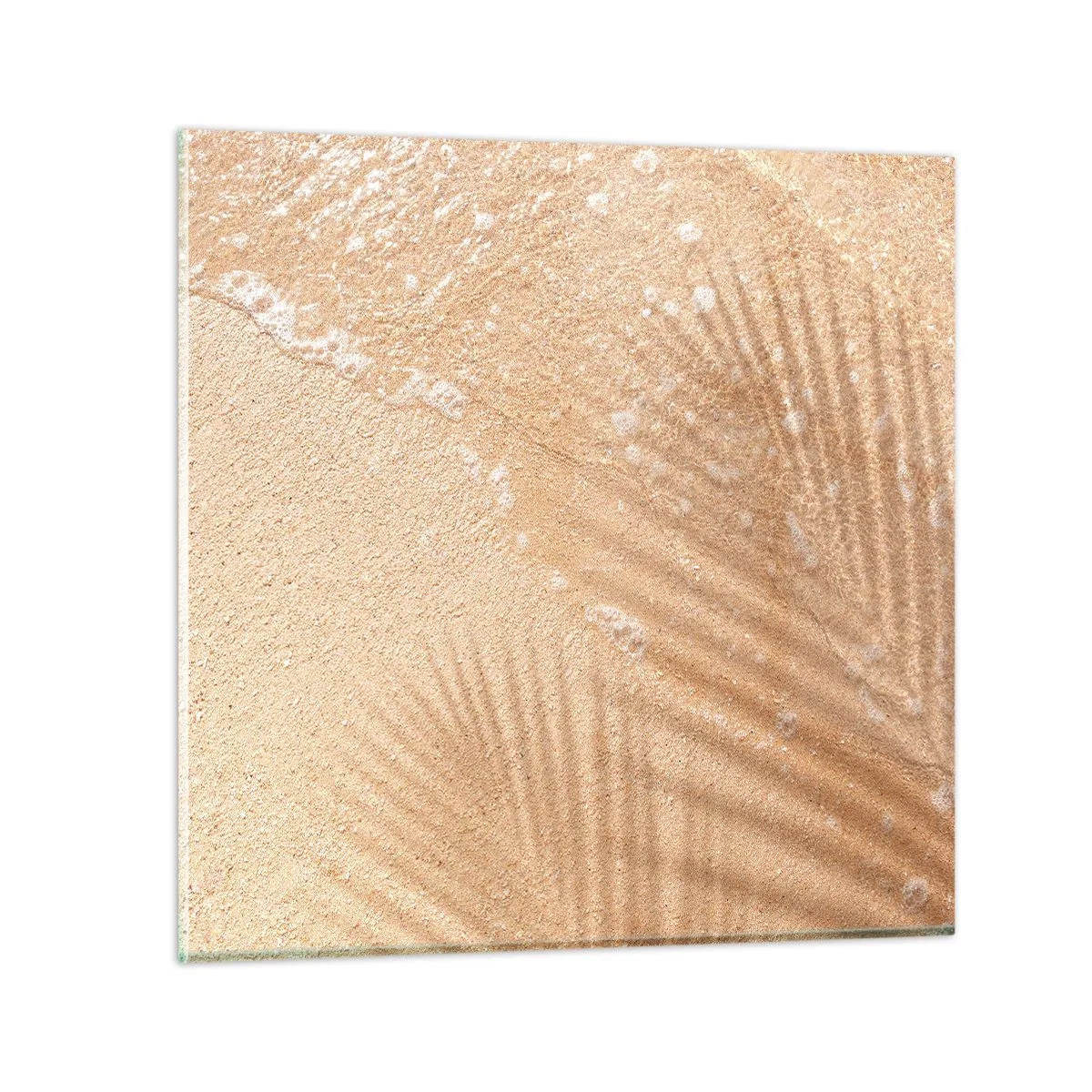 Glastavla - Bild på glas - Heta sommarens skugga - 70x70 cm