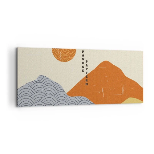 Canvastavla - Bild på duk - I den japanska andan - 100x40 cm