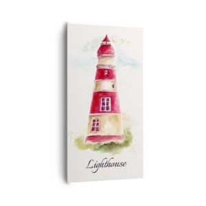 Canvastavla - Bild på duk - Det är alltid något väder - 65x120 cm