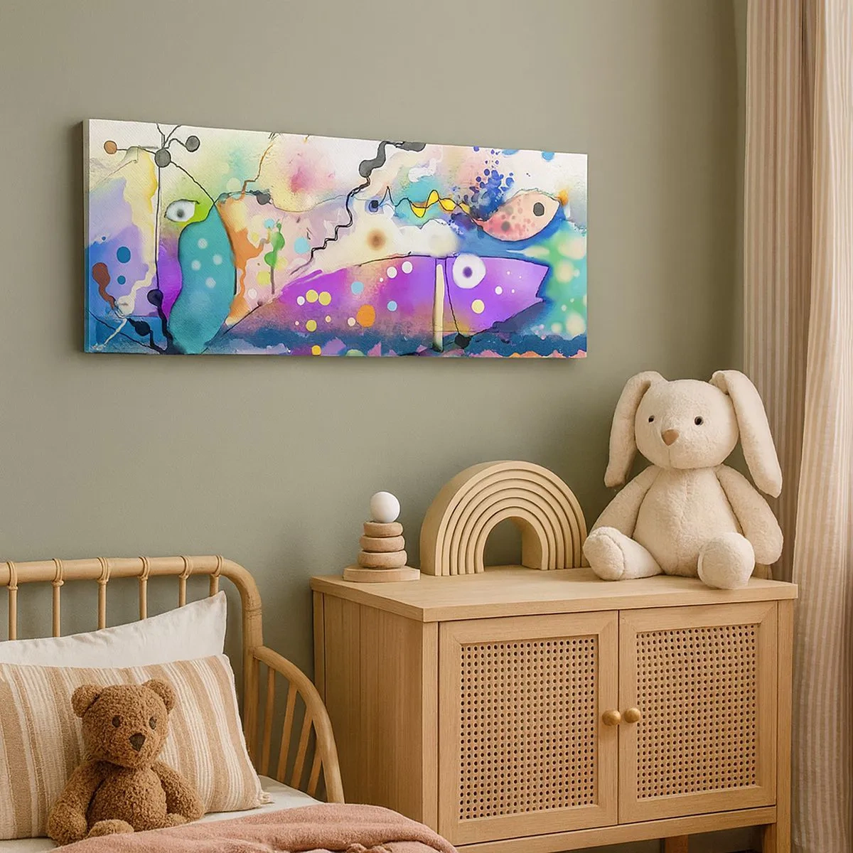 Canvastavla - Bild på duk - Det saknas ord! - 100x40 cm