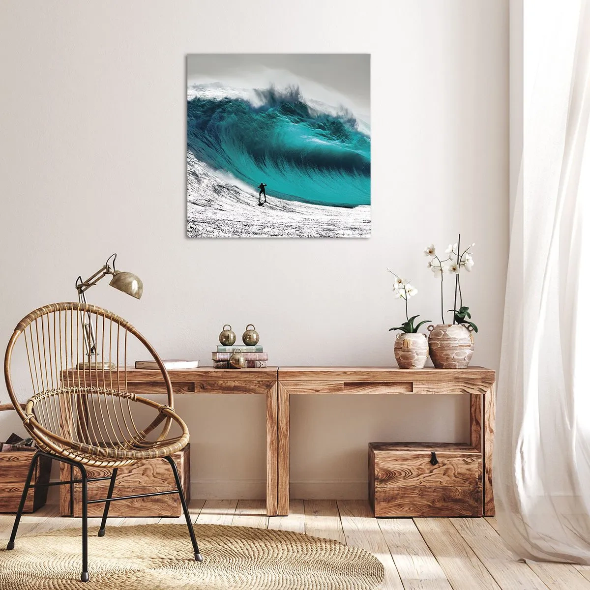 Canvastavla - Bild på duk - Utmaningen accepterad - 40x40 cm