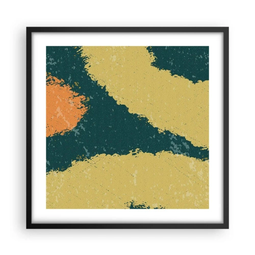 Affisch i svart ram - Abstraktion - i slow motion - 50x50 cm