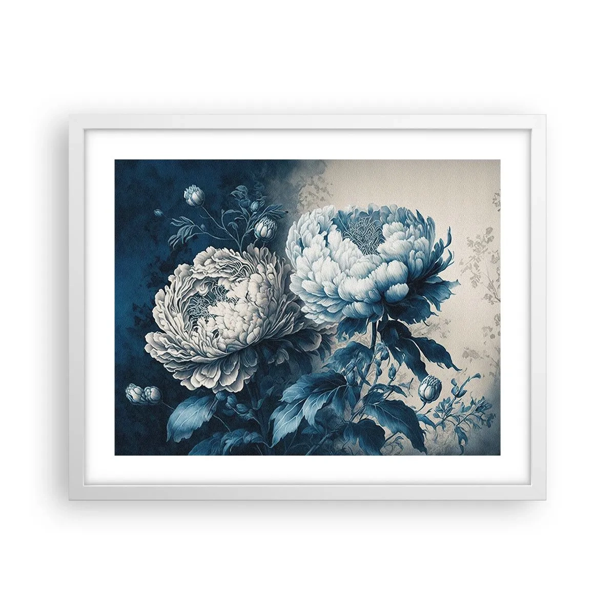 Affisch i vit ram - Ett väl matchat par - 50x40 cm