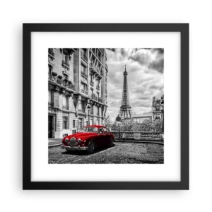 Affisch i svart ram - Rovdjuret i staden - 30x30 cm