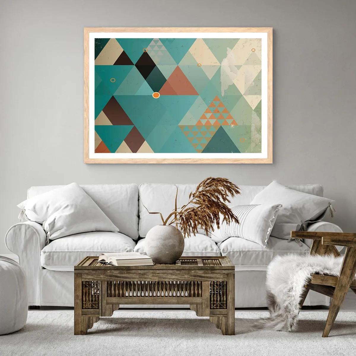 Affisch i ram av ljusek - Mångfaldens enighet, enighetens mångfald - 91x61 cm