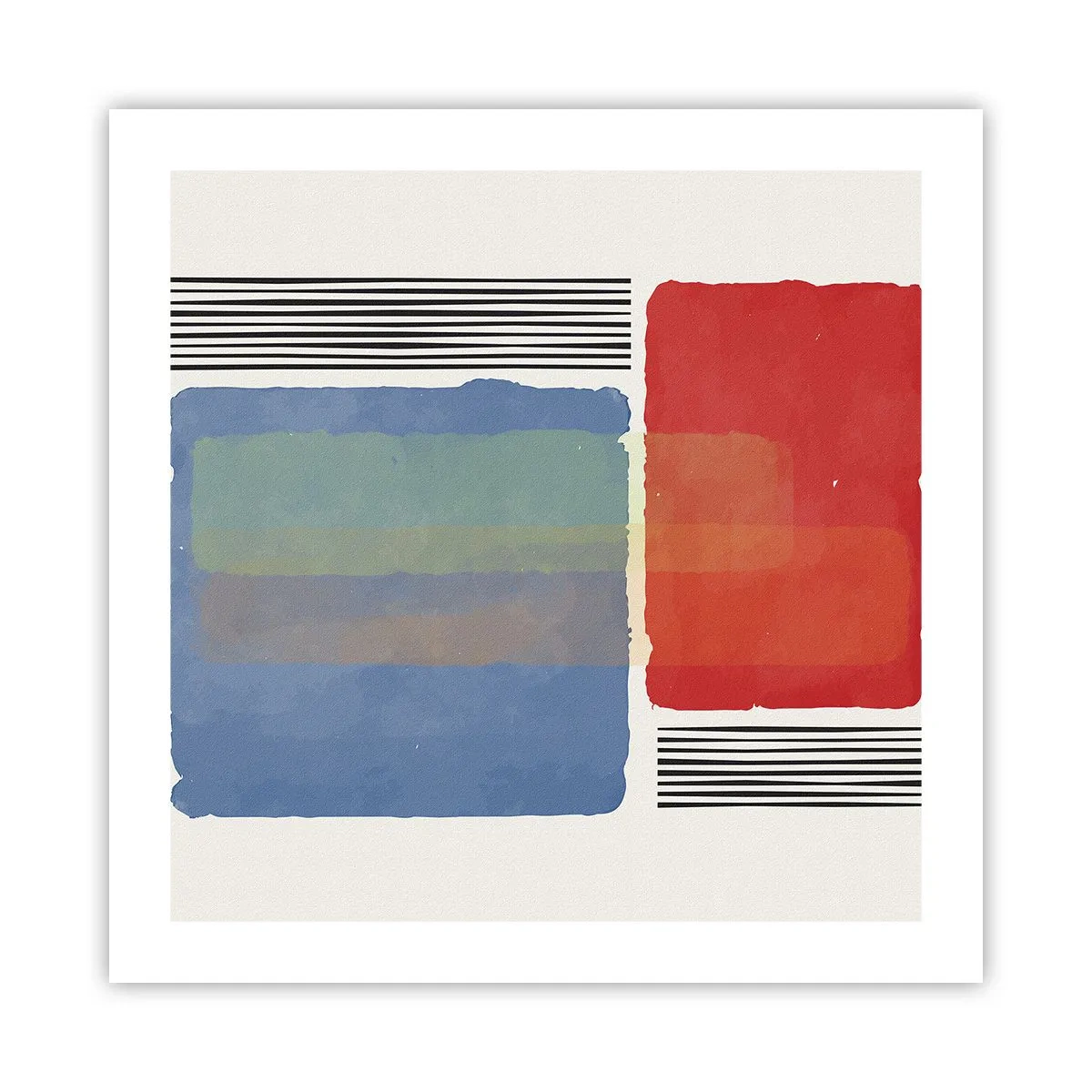 Affisch - Geometrins anda  - 50x50 cm