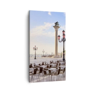 Canvastavla - Bild på duk - Välkommen, allt är färdigt - 45x80 cm