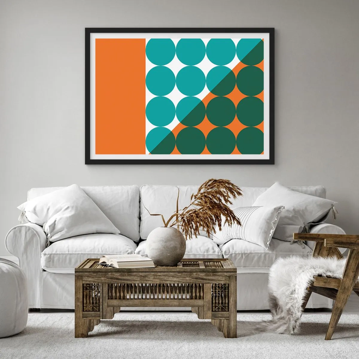 Affisch i svart ram - Uppåt och på diagonalen - 91x61 cm