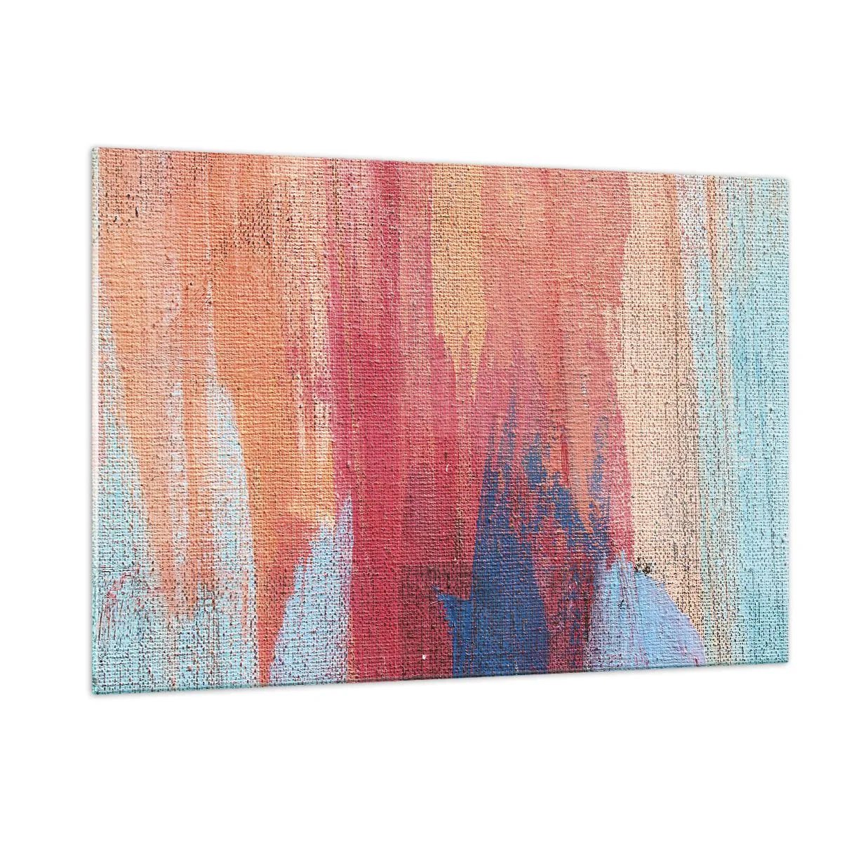 Glastavla - Bild på glas - Rinnande regnbåge - 120x80 cm