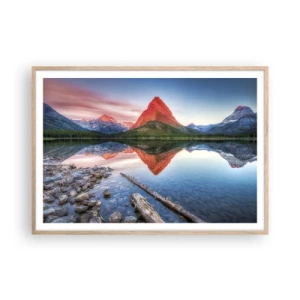 Affisch i ram av ljusek - Glöd och kyla - 100x70 cm