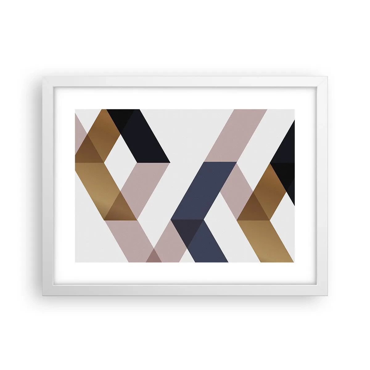 Affisch i vit ram - Plan och vinklar - 40x30 cm