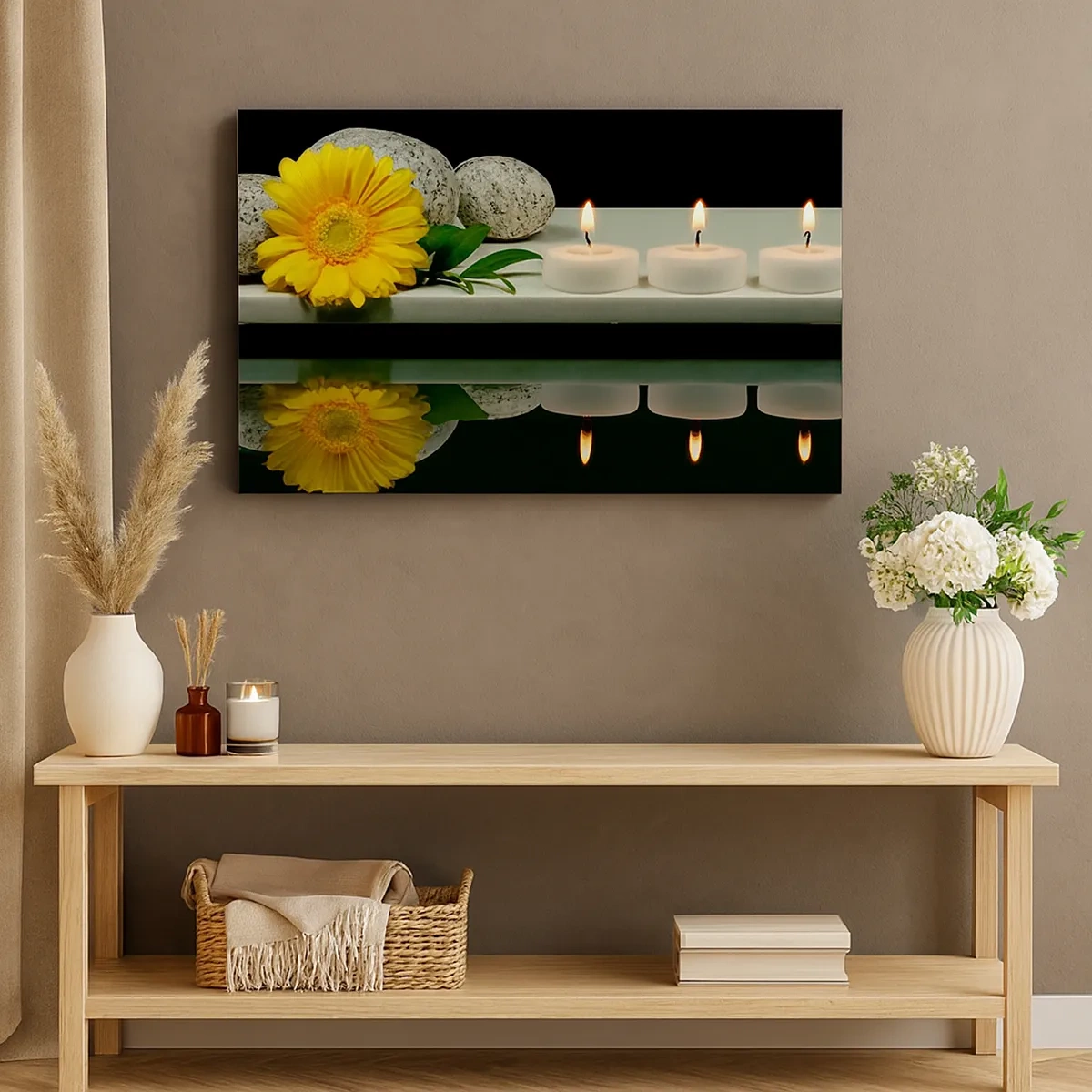 Canvastavla - Bild på duk - Stilla sinnen - 30x30 cm