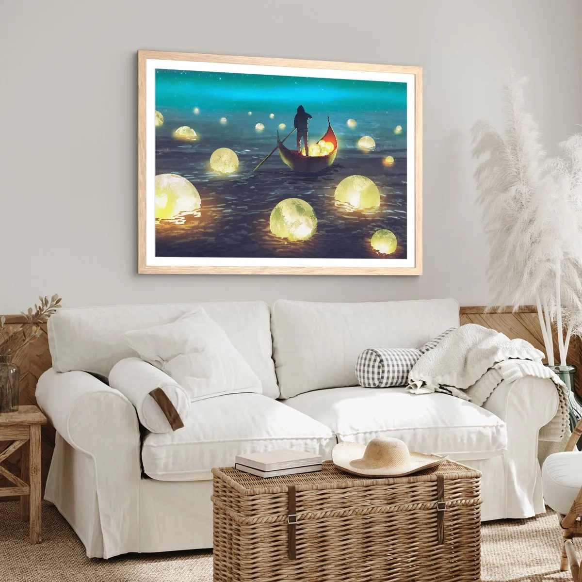 Affisch i ram av ljusek - Saker som filosoferna inte drömt om - 70x50 cm