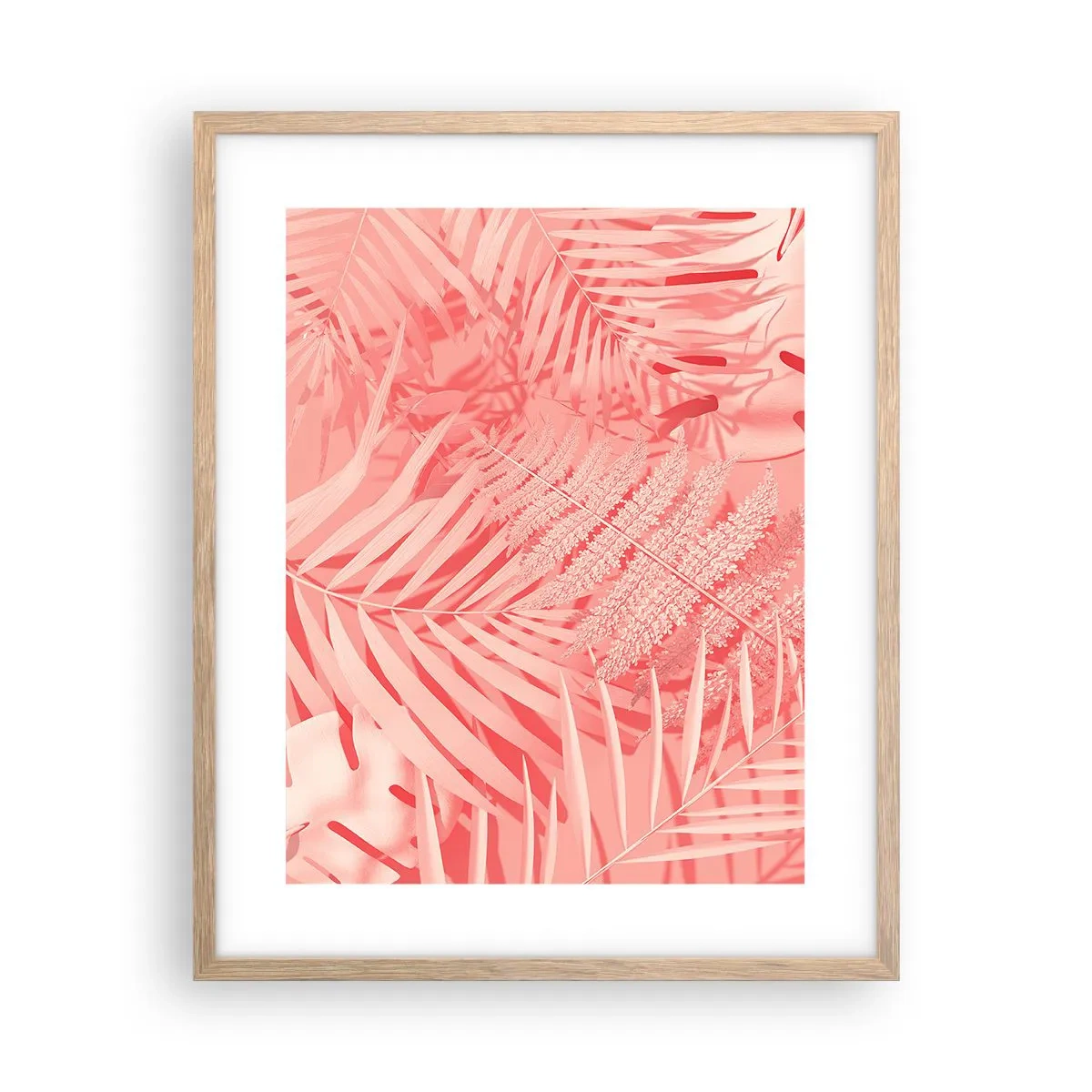 Affisch i ram av ljusek - Rosa koncept - 40x50 cm