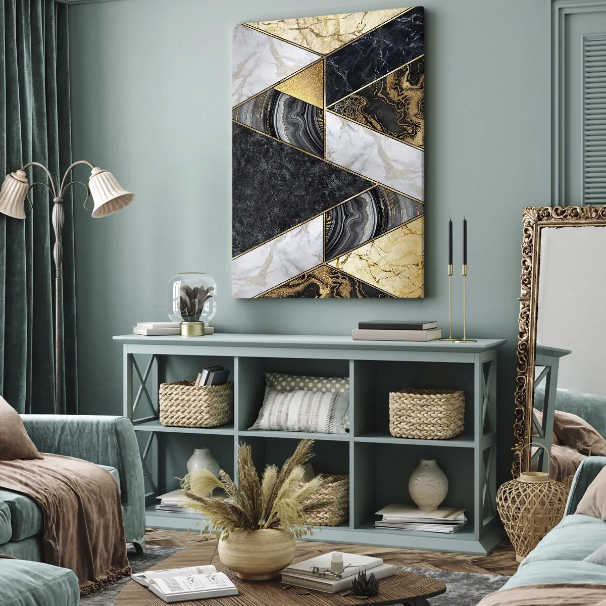 Canvastavla - Bild på duk - Sten vid sten - 50x70 cm