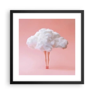 Affisch i svart ram - Söt utfästelse - 40x40 cm