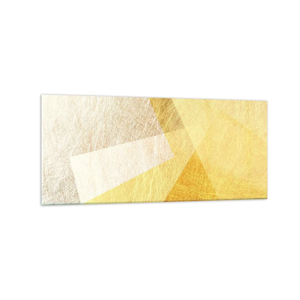 Glastavla - Bild på glas - Geometriskt väder - 120x50 cm