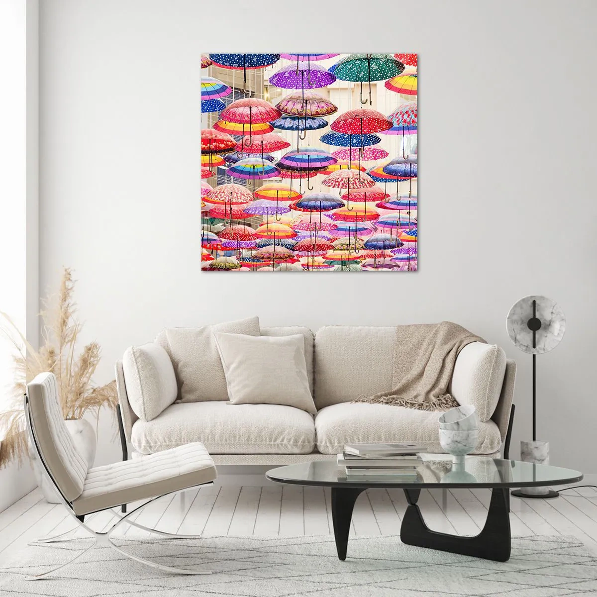 Glastavla - Bild på glas - Stadsäng - 70x70 cm