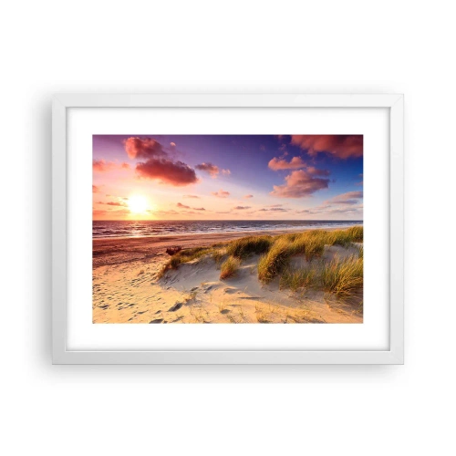 Affisch i vit ram - Luften luktar sommar - 40x30 cm