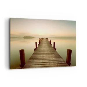 Canvastavla - Bild på duk - Förgryning, gryning, ljus - 120x80 cm