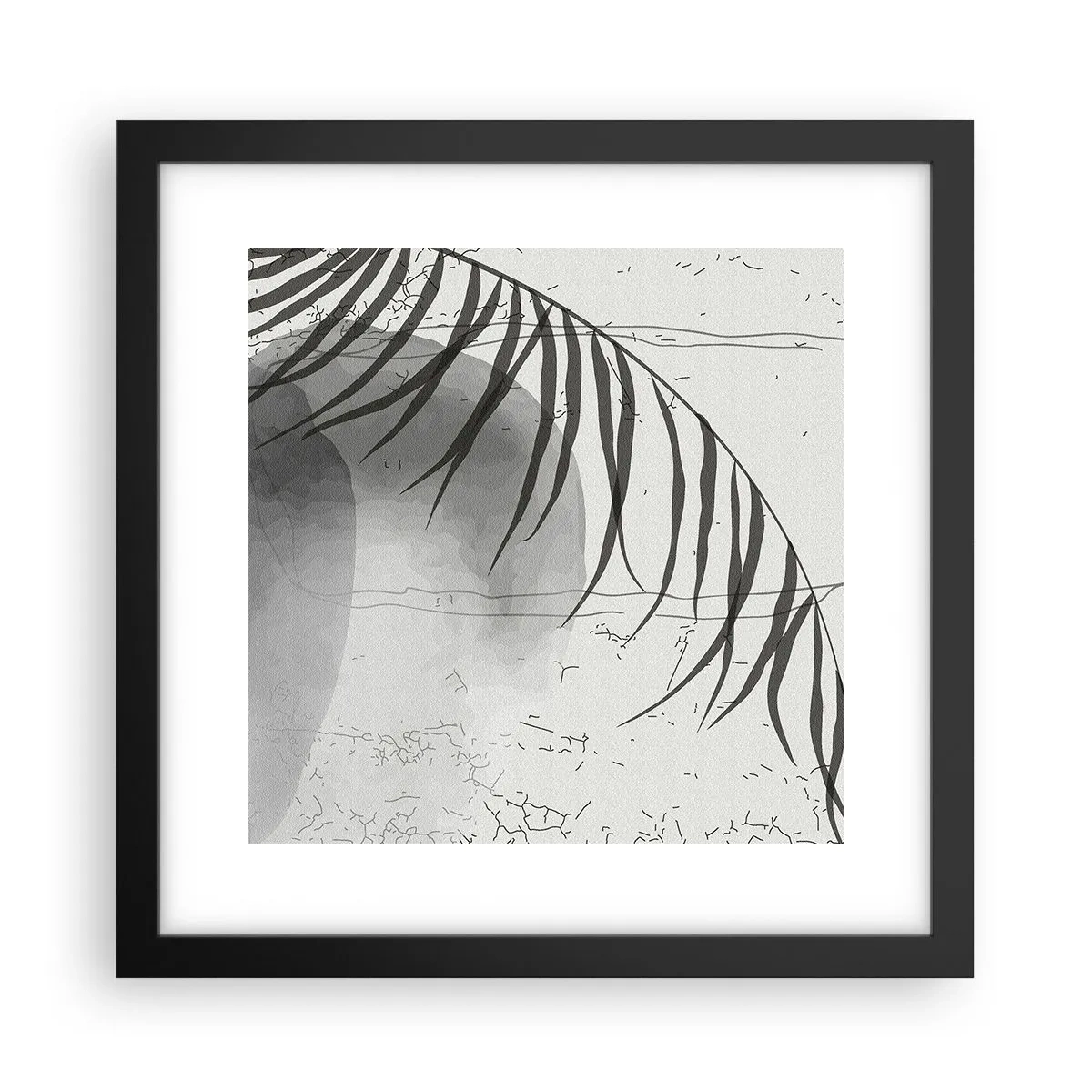Affisch i svart ram - Den subtila exotismen i naturen - 30x30 cm