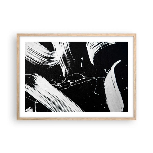 Affisch i ram av ljusek - Bryta mörkret - 70x50 cm