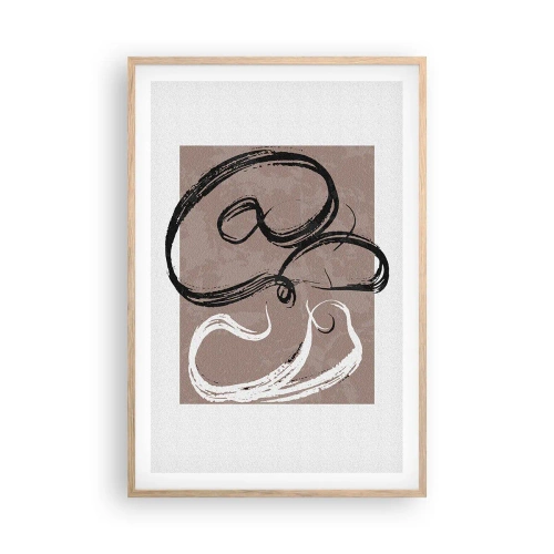 Affisch i ram av ljusek - Komposition - sökande efter fullständighet - 61x91 cm