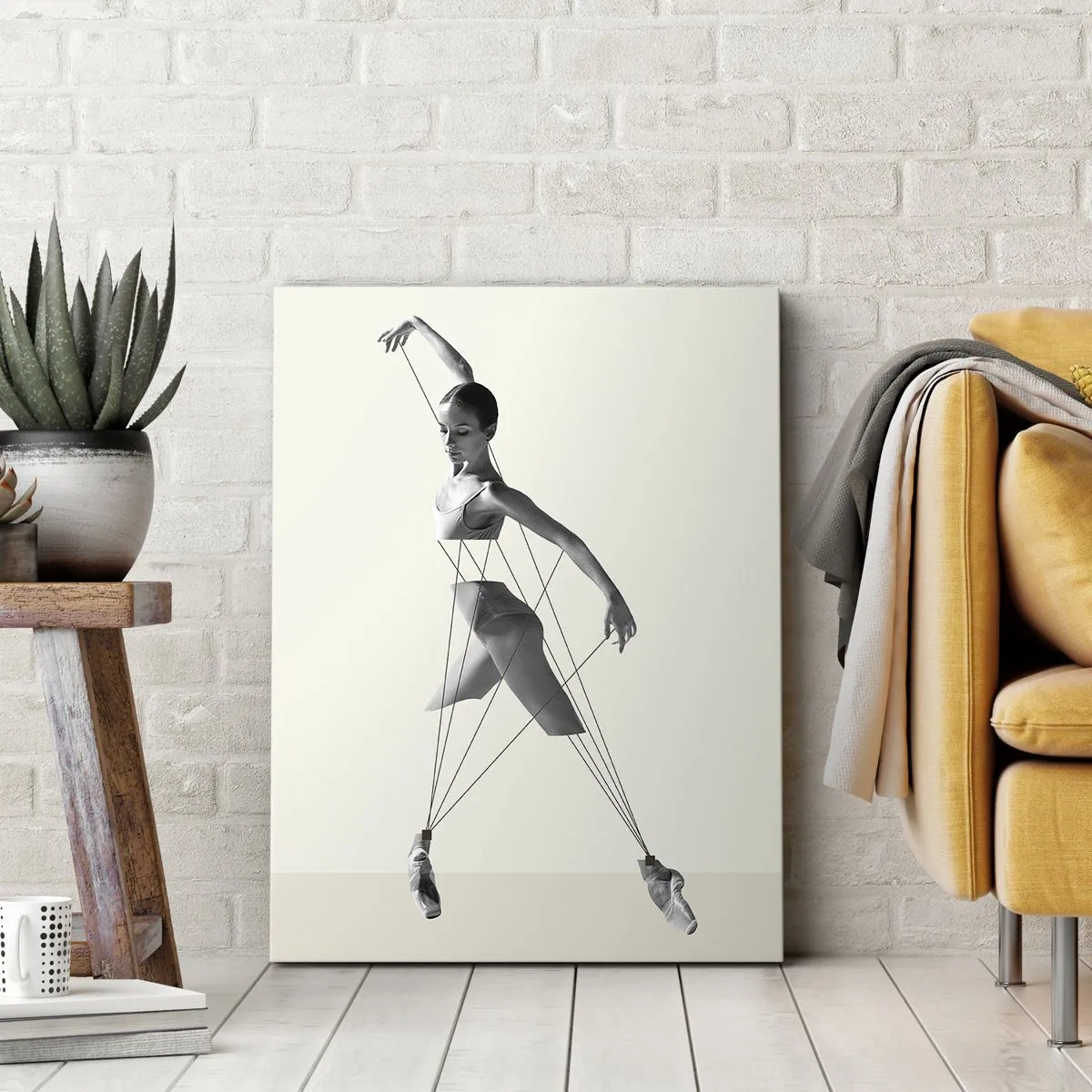 Canvastavla - Bild på duk - I världens teater - 50x70 cm