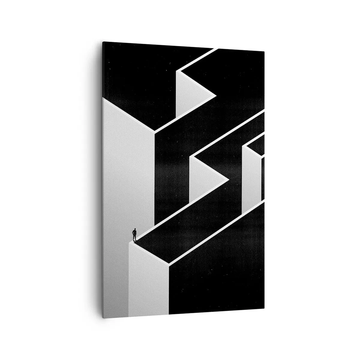 Canvastavla - Bild på duk - Ensamhet på toppen - 80x120 cm