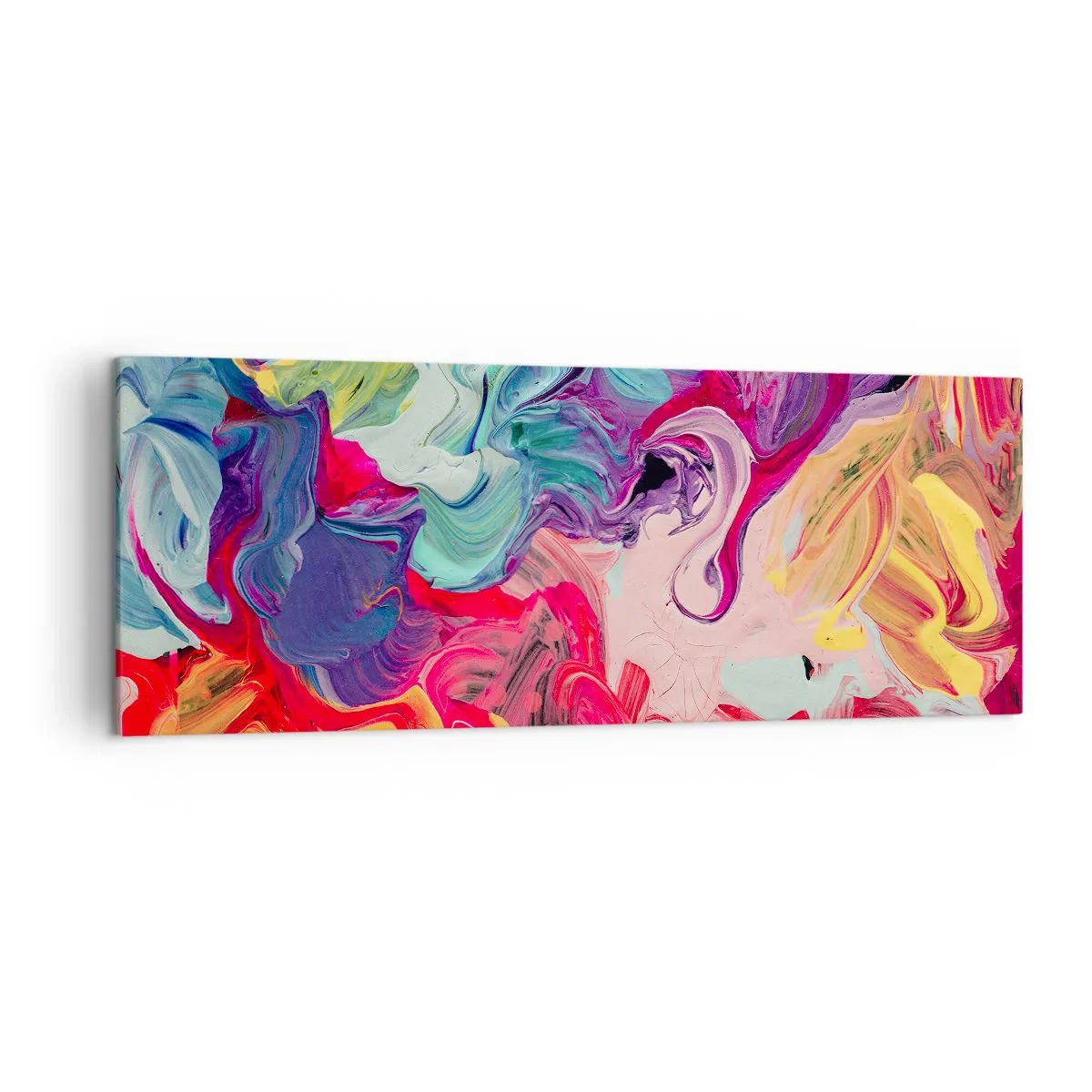 Canvastavla - Bild på duk - Färgerna föds - 140x50 cm