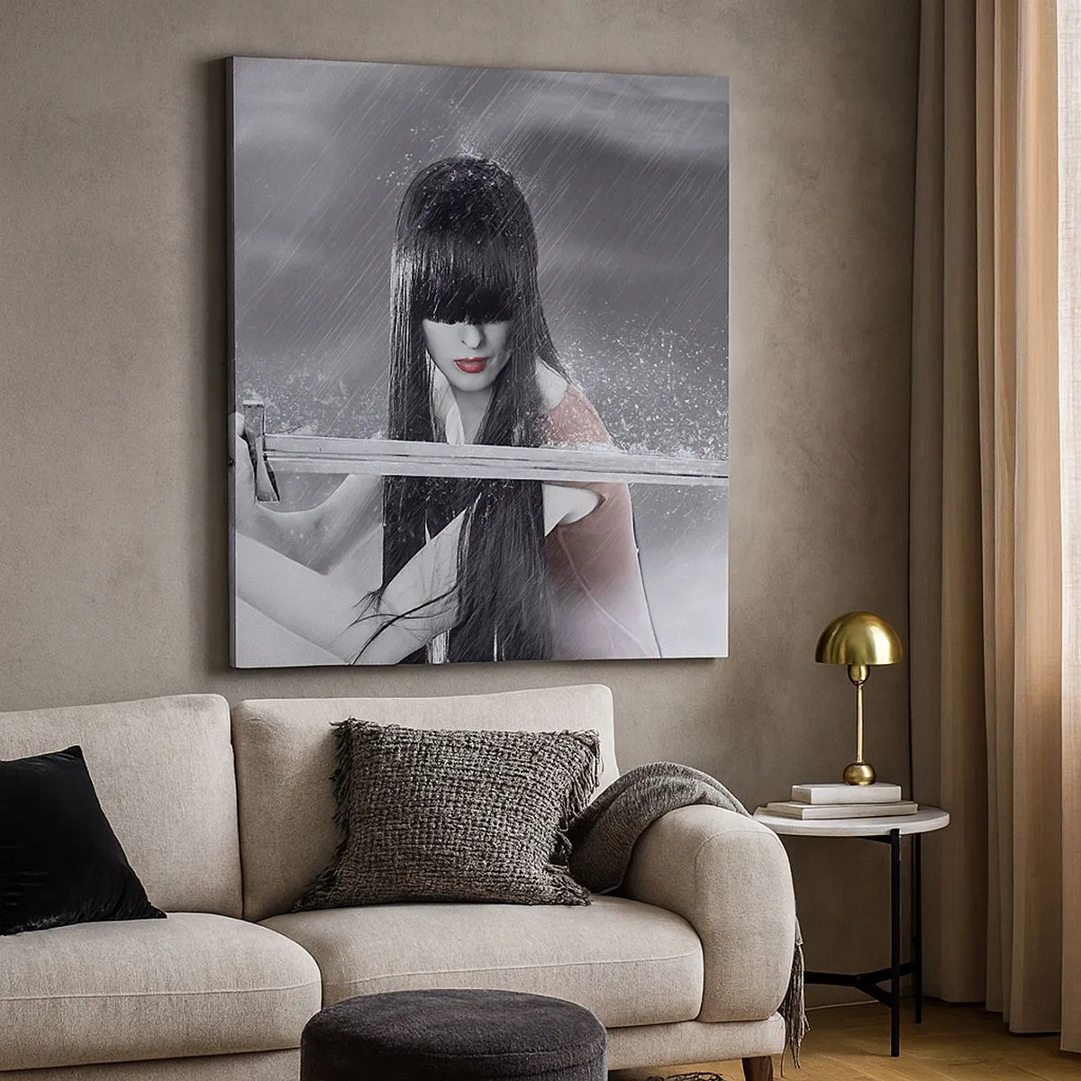 Canvastavla - Bild på duk - Vacker och farlig - 30x30 cm