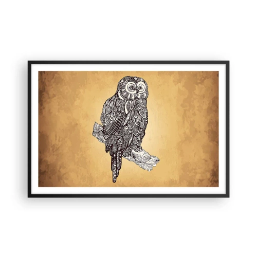 Affisch i svart ram - Invecklade ornament av visdom - 91x61 cm