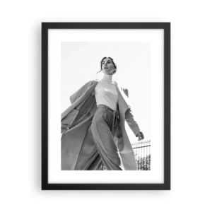 Affisch i svart ram - Följer du med mig? - 30x40 cm