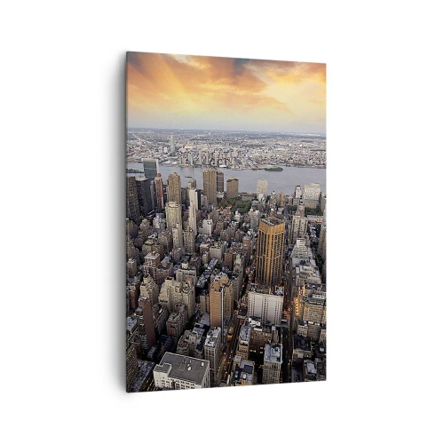 Canvastavla - Bild på duk - Våra tiders slagande hjärta - 80x120 cm