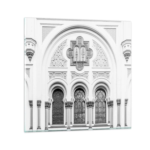 Glastavla - Bild på glas - På gränsen mellan kulturer - 60x60 cm