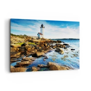 Canvastavla - Bild på duk - Kom lyckligt tillbaka, jag väntar - 100x70 cm