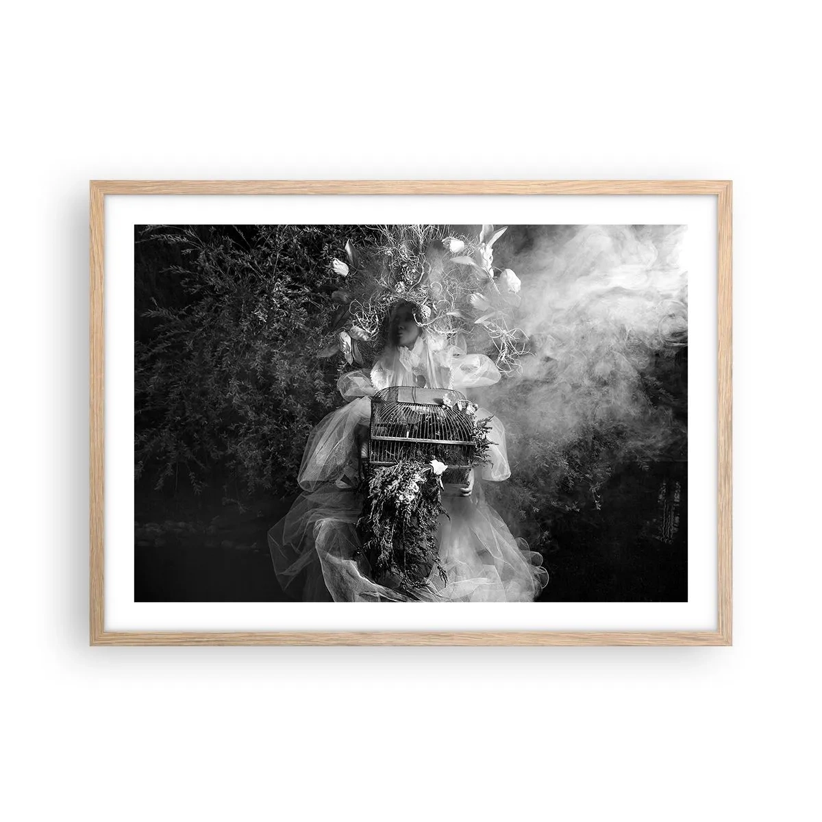 Affisch i ram av ljusek - Bara Moder - Natur - 70x50 cm