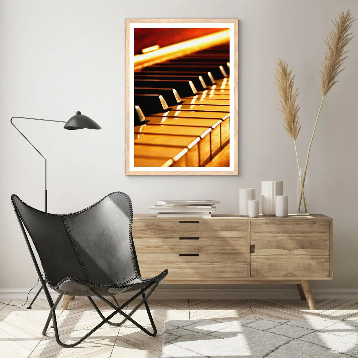 Affisch i ram av ljusek - Obegränsade möjligheter - 50x70 cm