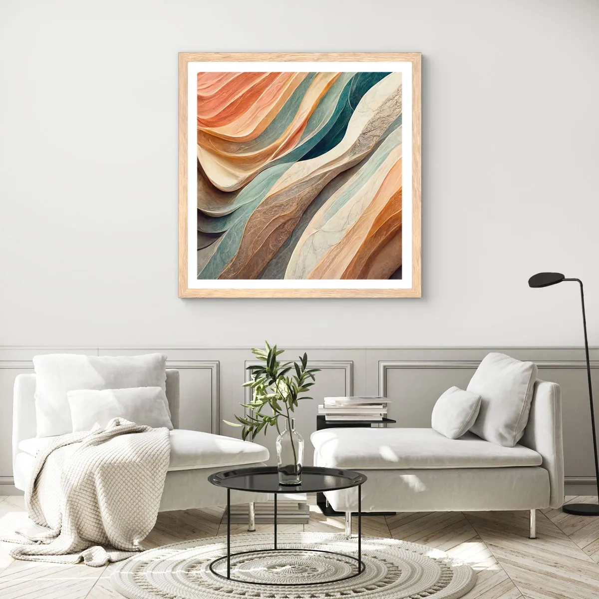 Affisch i ram av ljusek - Ögonblick före förändring - 30x30 cm