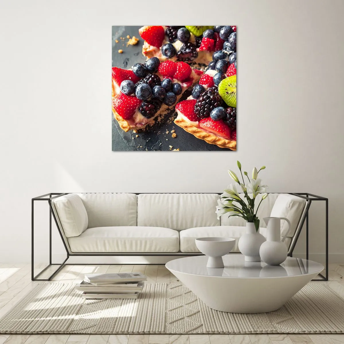 Glastavla - Bild på glas - Dolce vita! - 40x40 cm