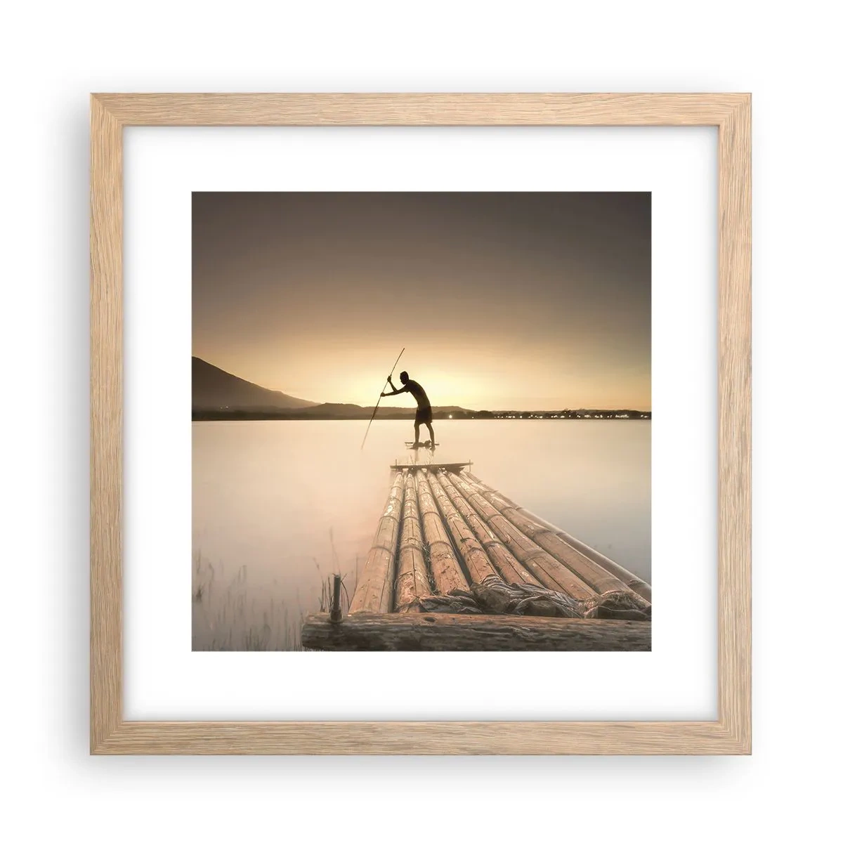 Affisch i ram av ljusek - Före avkoppling - 30x30 cm