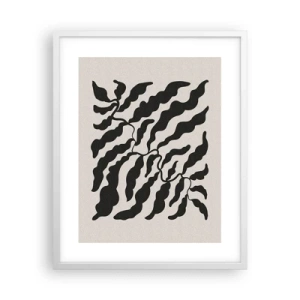 Affisch i vit ram - Kvadratens natur - 40x50 cm